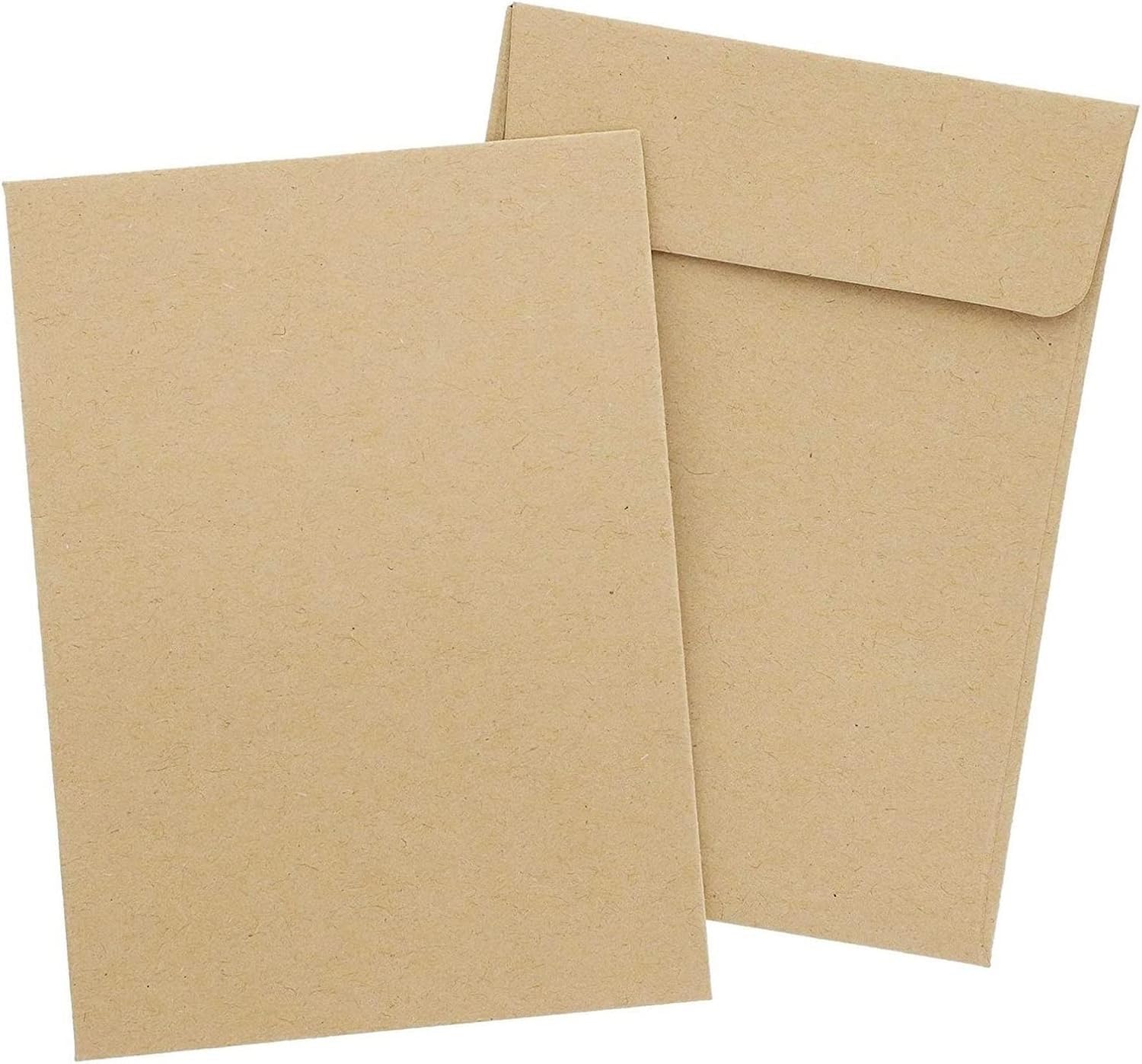 400 mini enveloppes vierges carrées en papier kraft
