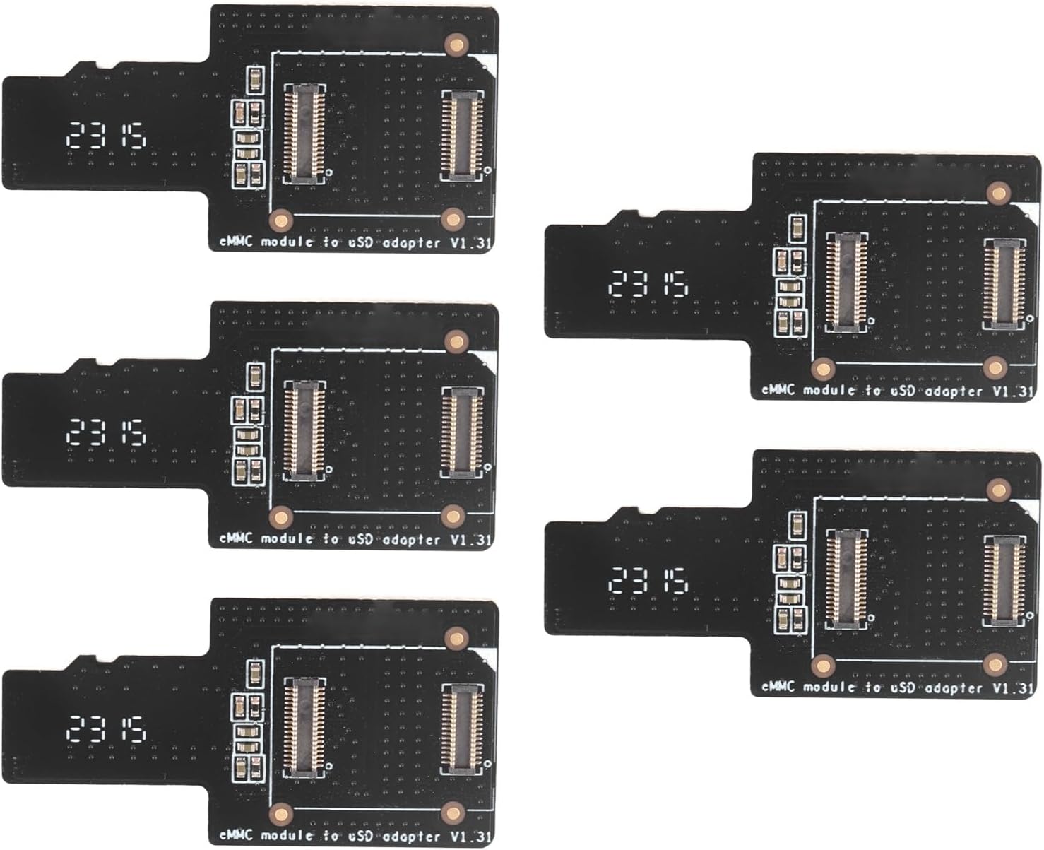 5 Pcs EMMC to USD Board EMMC to USD Adapter Modules to Storage Card Adapter Board