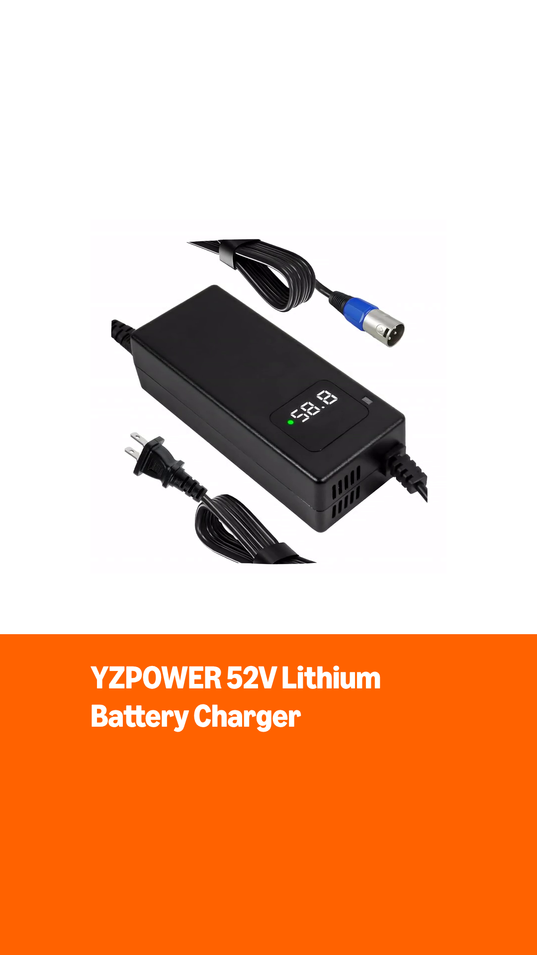 Amazon.com: YZPOWER 58.8V 2A Charger 3 Pin XLR Connector for 52V