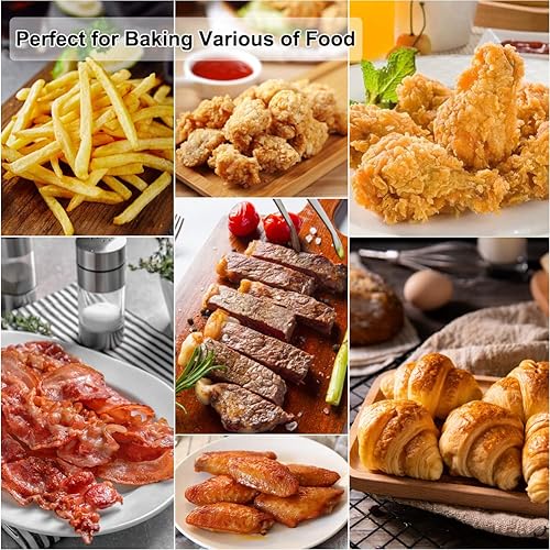 Miniatura 7 de BYKITCHEN Papel pergamino para freidora de aire FG551 Ninja Foodi Smart XL 6 en 1, forro de papel perforado antiadherente para freidora de aire,