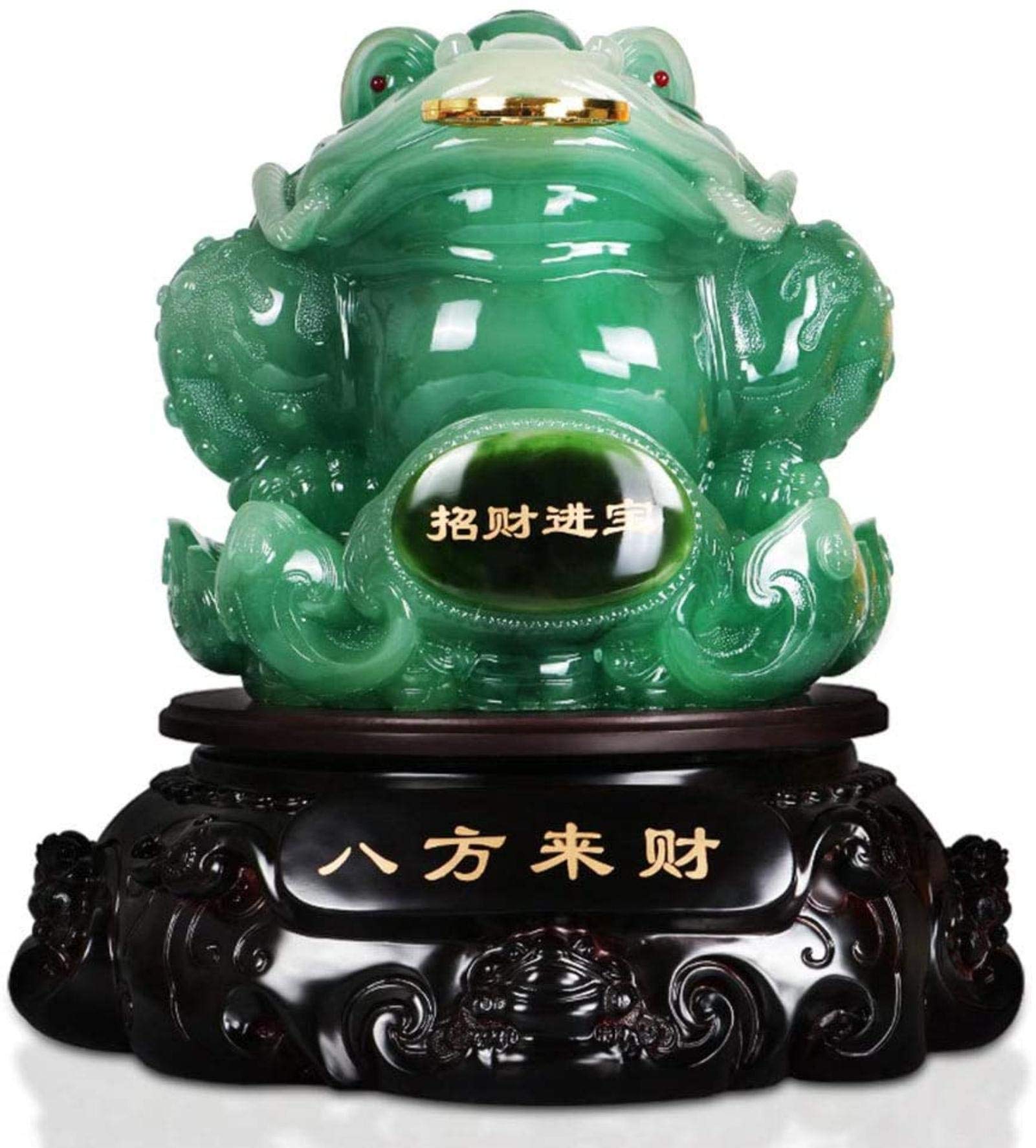 Amazon.co.jp: 中国の幸運の金カエル、三本足の富のカエルまたは金