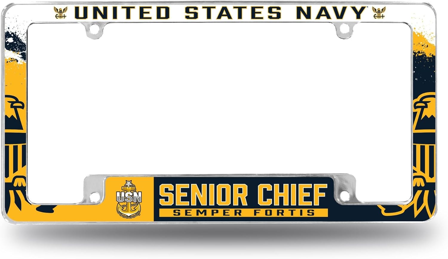 7.62 Design United States Navy Chief Petty Officer License Plate Frame - Officially Licensed