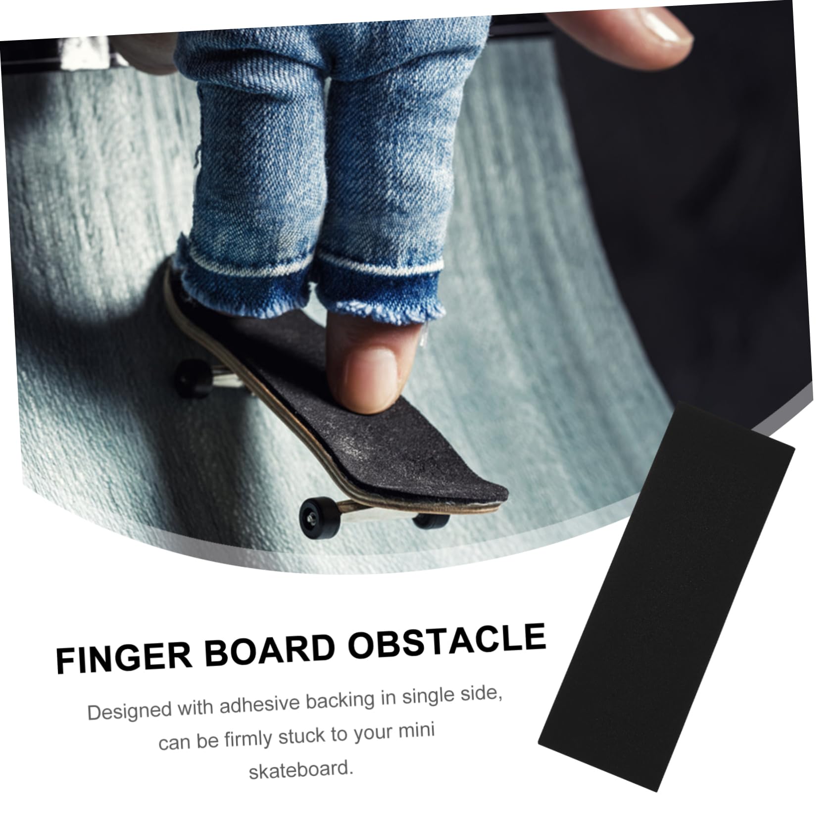 5 Sets Grip Tape Robustes Rutschfestes Schaumstoffband Für Finger-Skateboard-Spielzeug Einfach Anzuwenden 10 Stück * 5