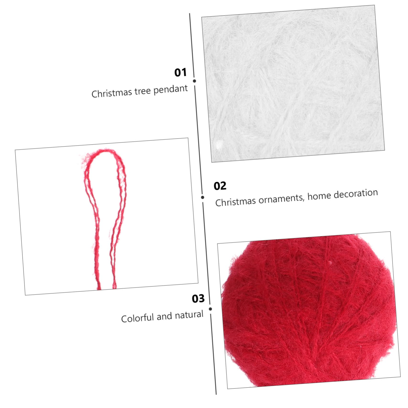 Ciieeo Lot De 3 Décorations De Noël pour Sapin De Noël pour Fêtes Fêtes Fêtes 10 Pièces X 3