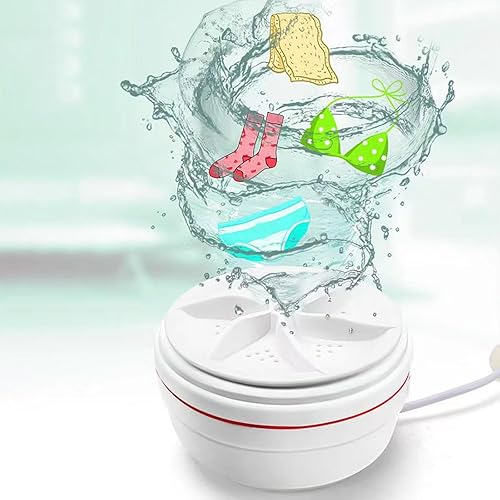 Miniatura 7 de Mini lavadora de bebé 2025 portátil, lavadora de viaje USB, lavadoras de ropa para el hogar, negocios, viajes, sala universitaria, caravana,