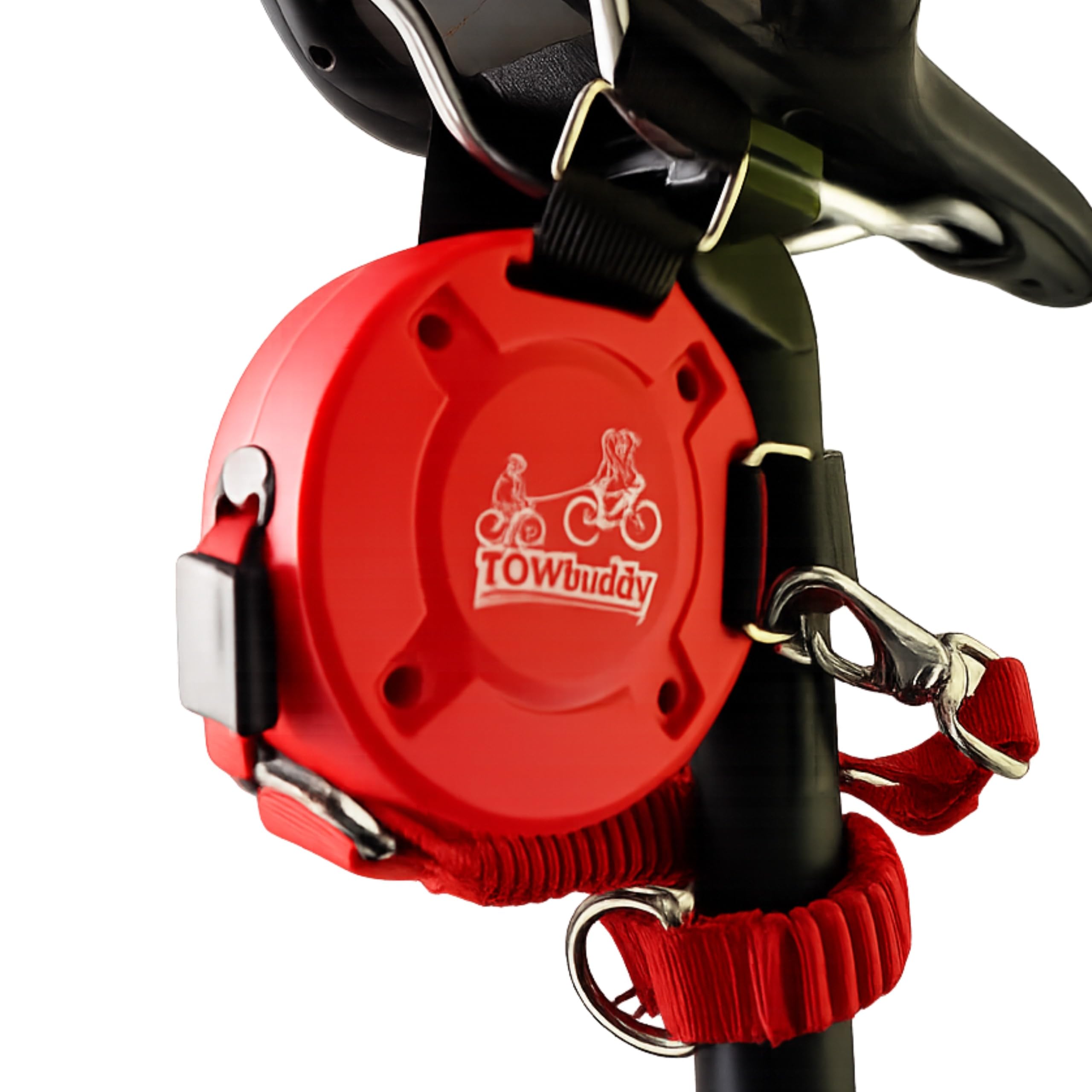 TOWbuddy Retractable Bike Tow Rope for Kids – Family Bike Tow Strap for Mountain Biking, Trail Riding & Uphill Cycling Assistance by MDXONE