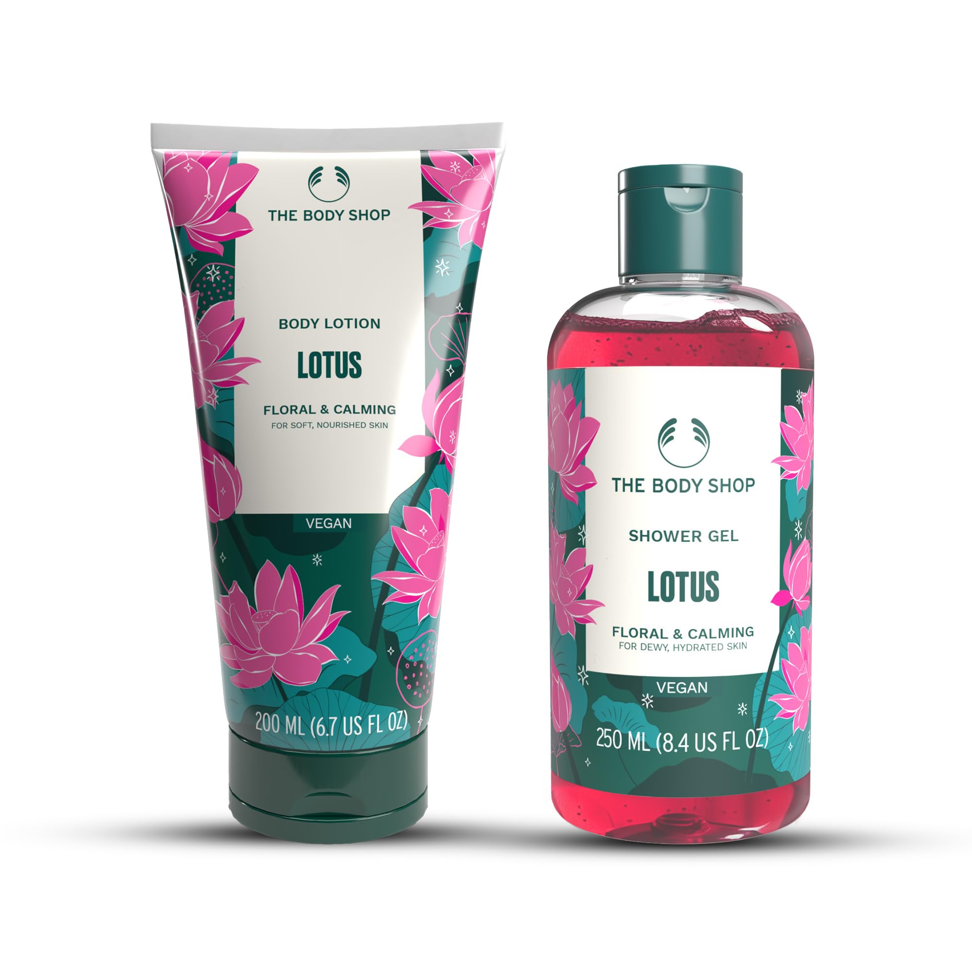 The Body Shop Lotus Daily Body Care Combo – Shower Gel 250ml + Body Lotion 200ml-image-43