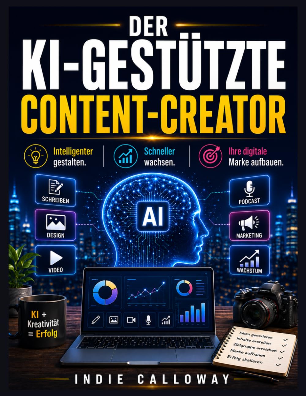 Der KI-gestützte Content-Creator: Intelligenter gestalten. Schneller wachsen. Ihre digitale Marke aufbauen.