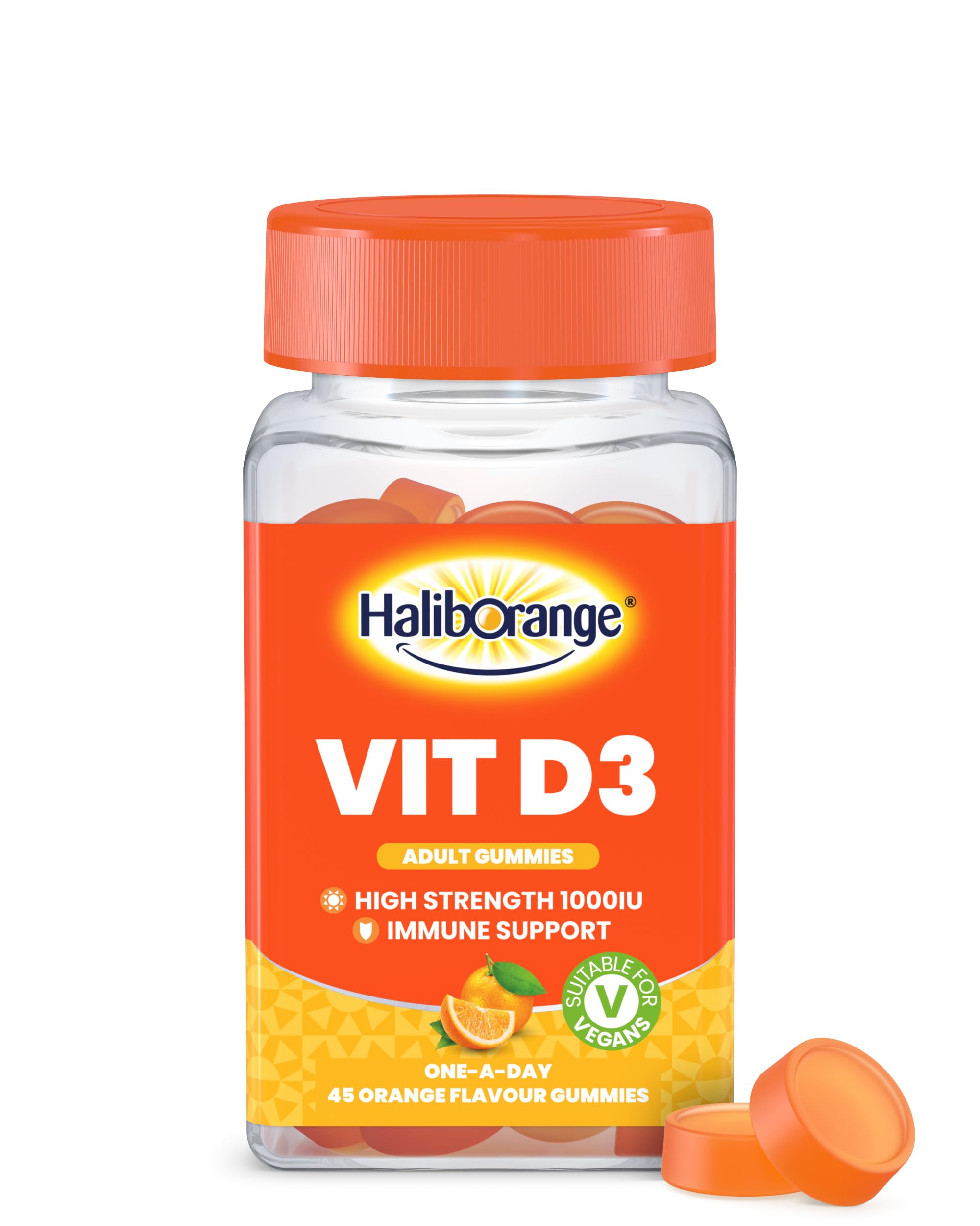 Adult Vitamin D3-45 Orange Gummies