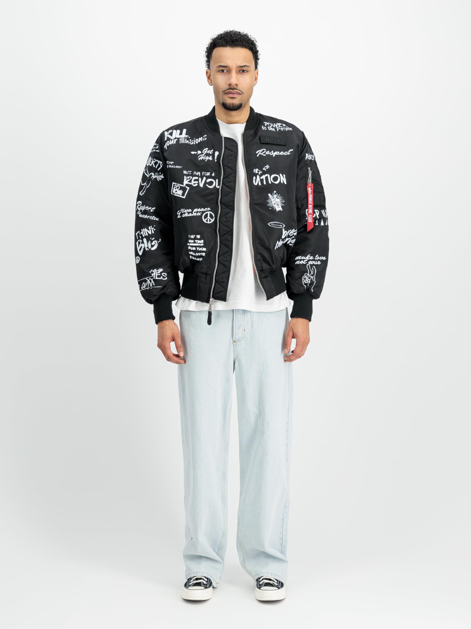 ALPHA INDUSTRIES Ma-1 Peace Chaqueta bomber Hombre (Pack de 1)