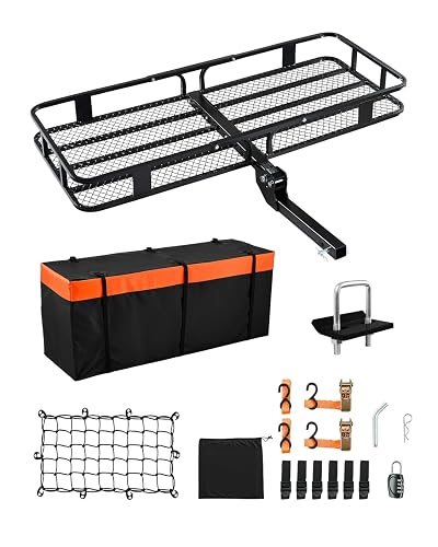 VEVOR 60 x 24 x 6 in Folding Hitch Cargo Carrier