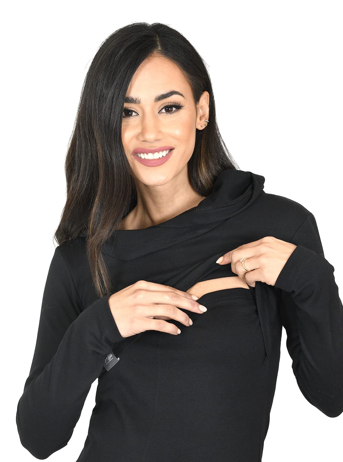 MijaCulture Neli M007 - Maglione per allattamento 2 in 1