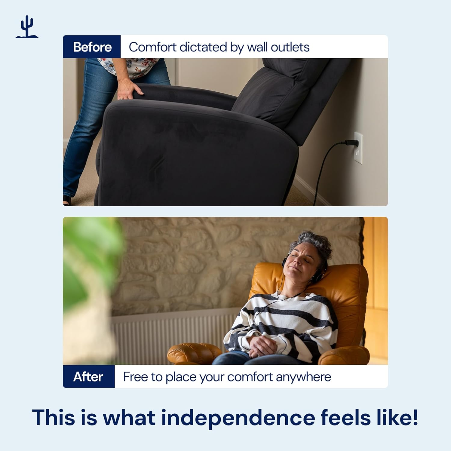 Before and After wireless furniture