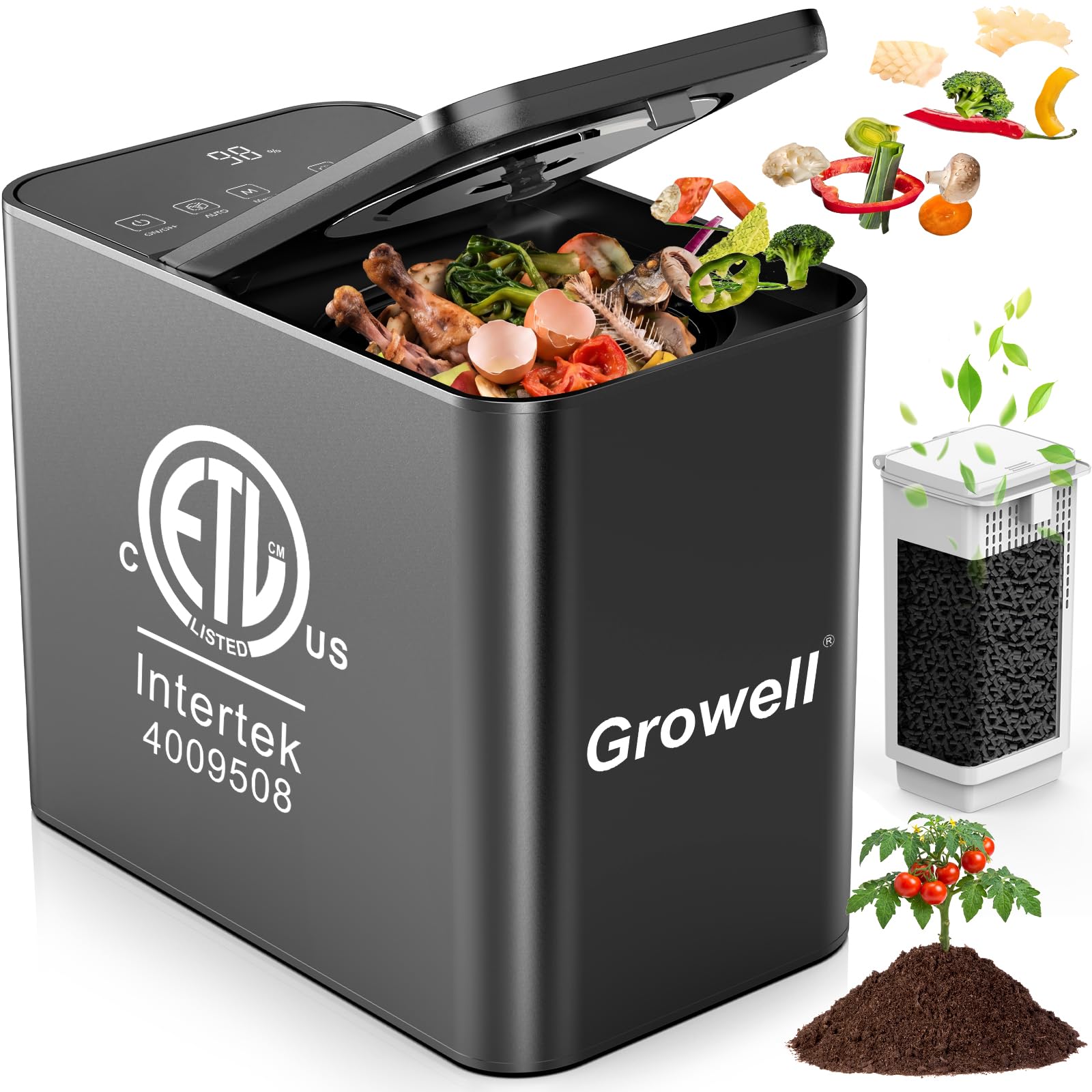 Growell Electric Composter 3.2L Countertop