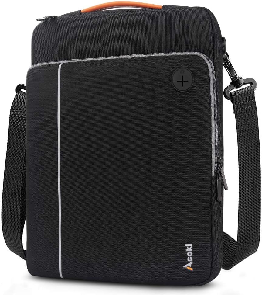 13-14.1 Inch Laptop Shoulder Bag for 13.3 Inch MacBook Air, 13-inch MacBook Pro Retina, Cross-body Notebook Briefcase Bag, for 11" iPad Pro 2020, Briefcase Handbag Carrying Case, Black