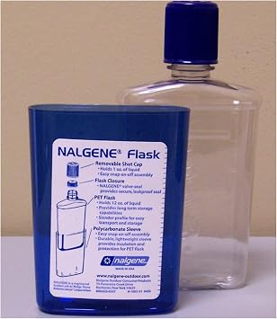 Nalgene Flask, Blue, 12 oz