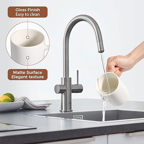 Vista 5 de ComSaf Juego de 6 tazas de café de cerámica, taza de café grande de 14 onzas, taza de té para oficina y hogar, taza de porcelana con asa