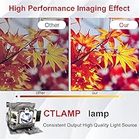 Vista 5 de Bombilla de repuesto para proyector RLC-103 de calidad A+ con carcasa compatible con VIEWSONIC PG800HD PG800W PG800X Pro8510L Pro8520WL Pro8530HDL