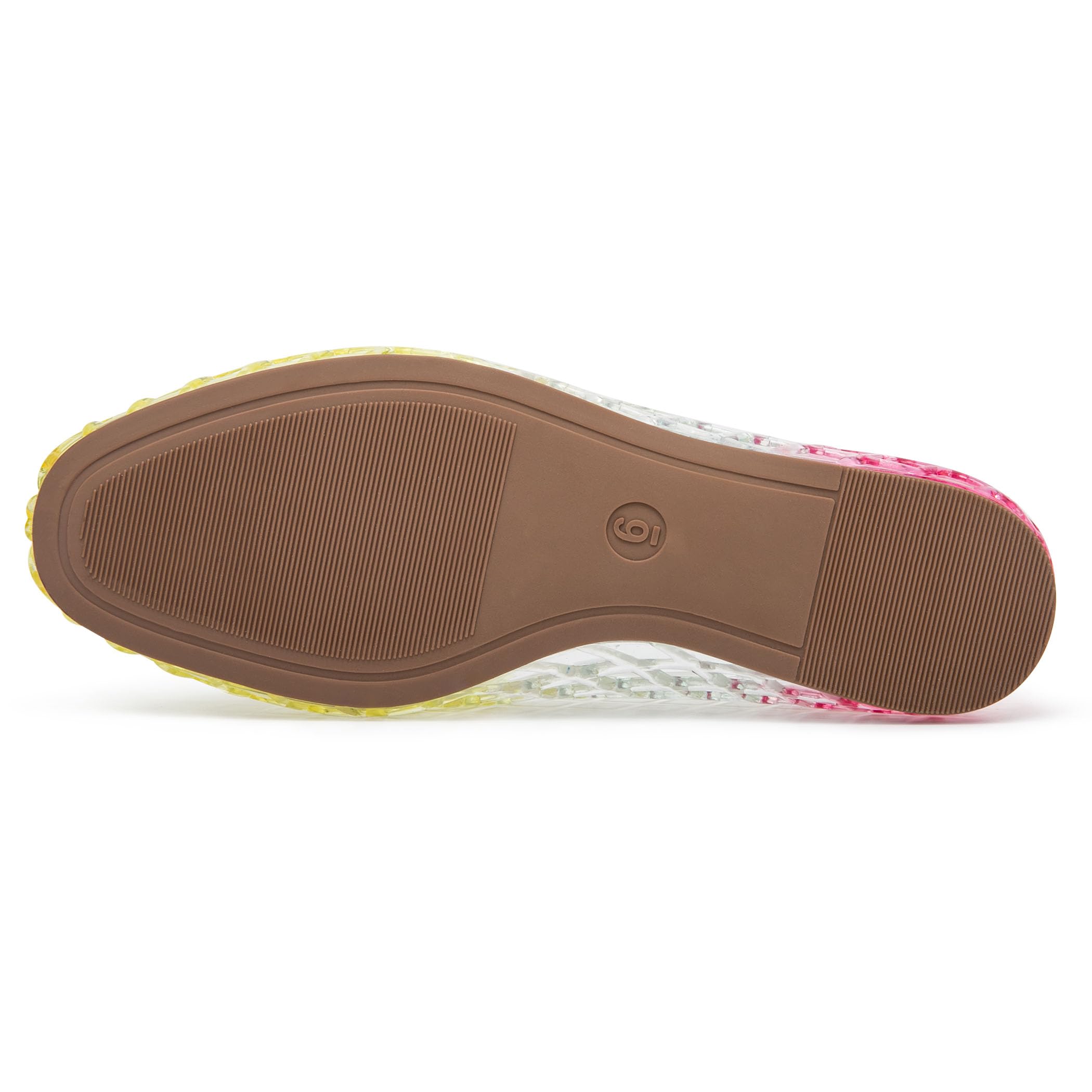 HEVA Damen Mesh Flach Sandalen Atmungsaktiv Durchsichtig Sommer Strand Ballerinas Sandalen