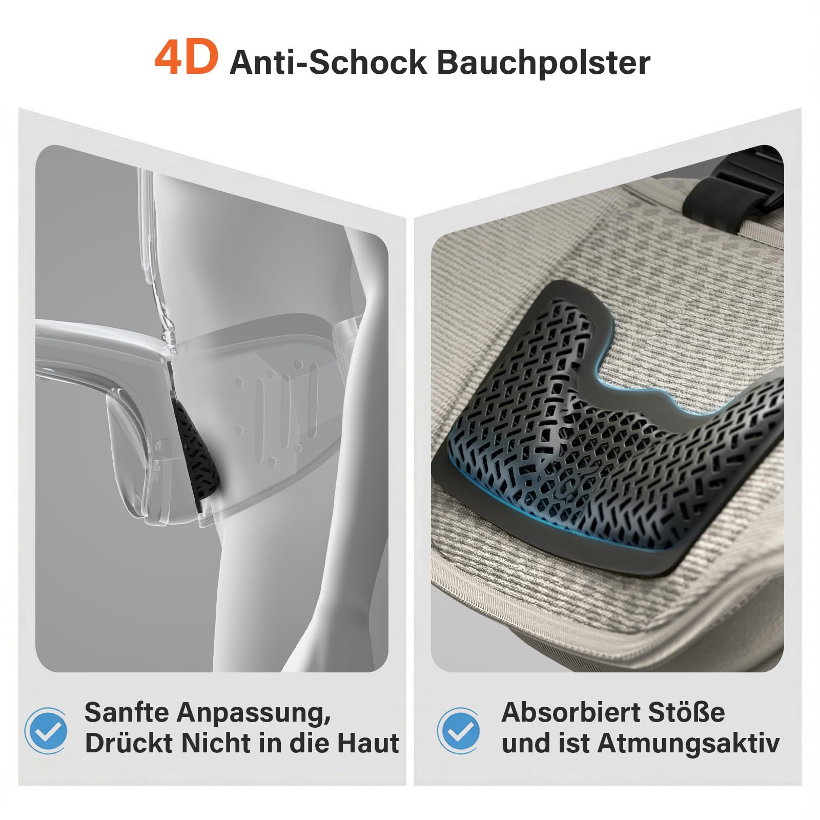 Ergonomische Babytrage mit Hüftsitz, 4D-Gitterpolsterung, Modulares 2-teiliges Tragesystem, Front-Magnetverschluss, Atmungsaktiv, Für verschiedene Tragepositionen Beige