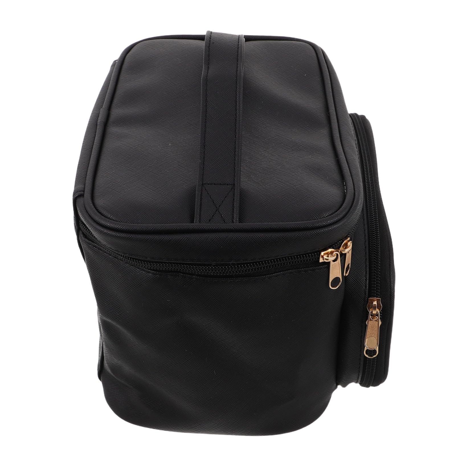 Große Kosmetiktasche für Damen aus Pu mit Leichter Ausstattung und Großem Fassungsvermögen für Outdoor Reisen und Verlängerte Aufenthalte in Schwarz