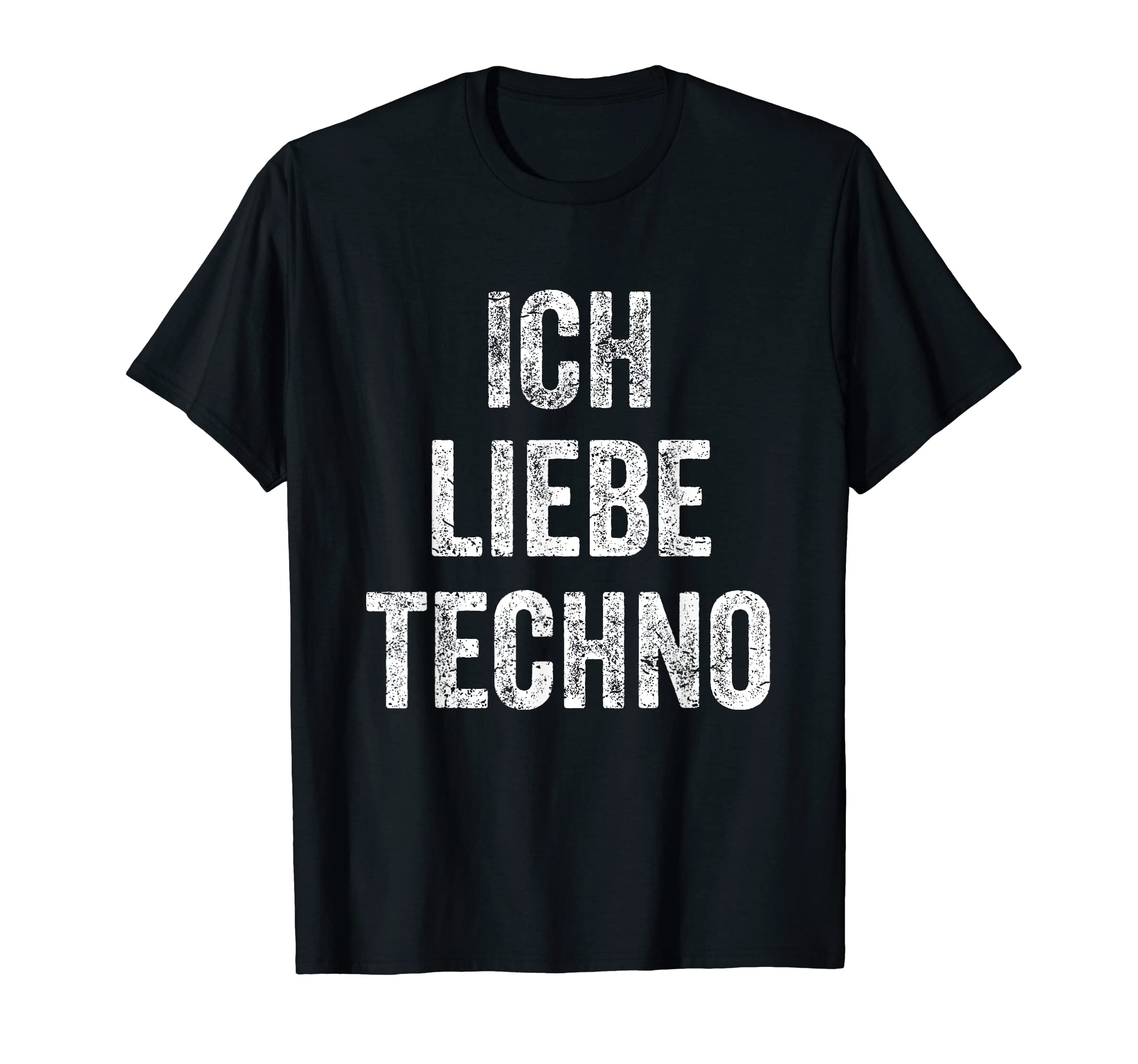 Ich Liebe Techno Clothing German Apparel I Love Techno Music T-Shirt