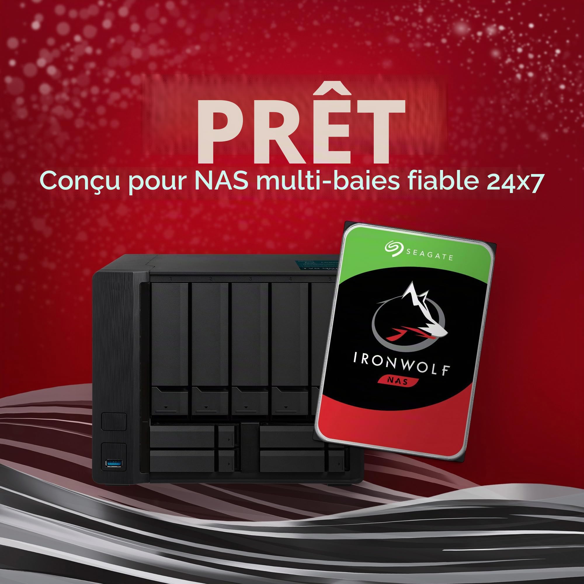 Seagate Compatible IronWolf ST3000VN006 - Festplatte - 3 TB - SATA 6Gb/s
