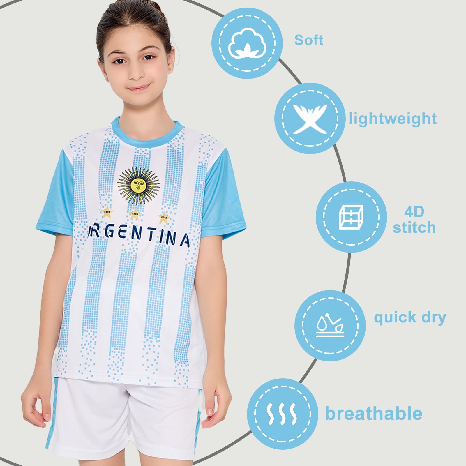 2026 Conjunto de traje entrenamiento for fanáticos pantalones cortos fútbol juvenil camiseta for niños