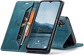 HXY Wallet Case for Samsung Galaxy A14 5G 2022,Magnetic Protect PU Leather Flip Case with Card Holders RFID Blocking Kickstand Shockproof Protection Case for Samsung Galaxy A14 5G 2022 (Teal)