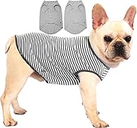 Vista 15 de Camisas ligeras para perros, ropa de algodón fresca para chihuahuas para perritos pequeños extra, ropa transpirable para el sol para perritos Blanco