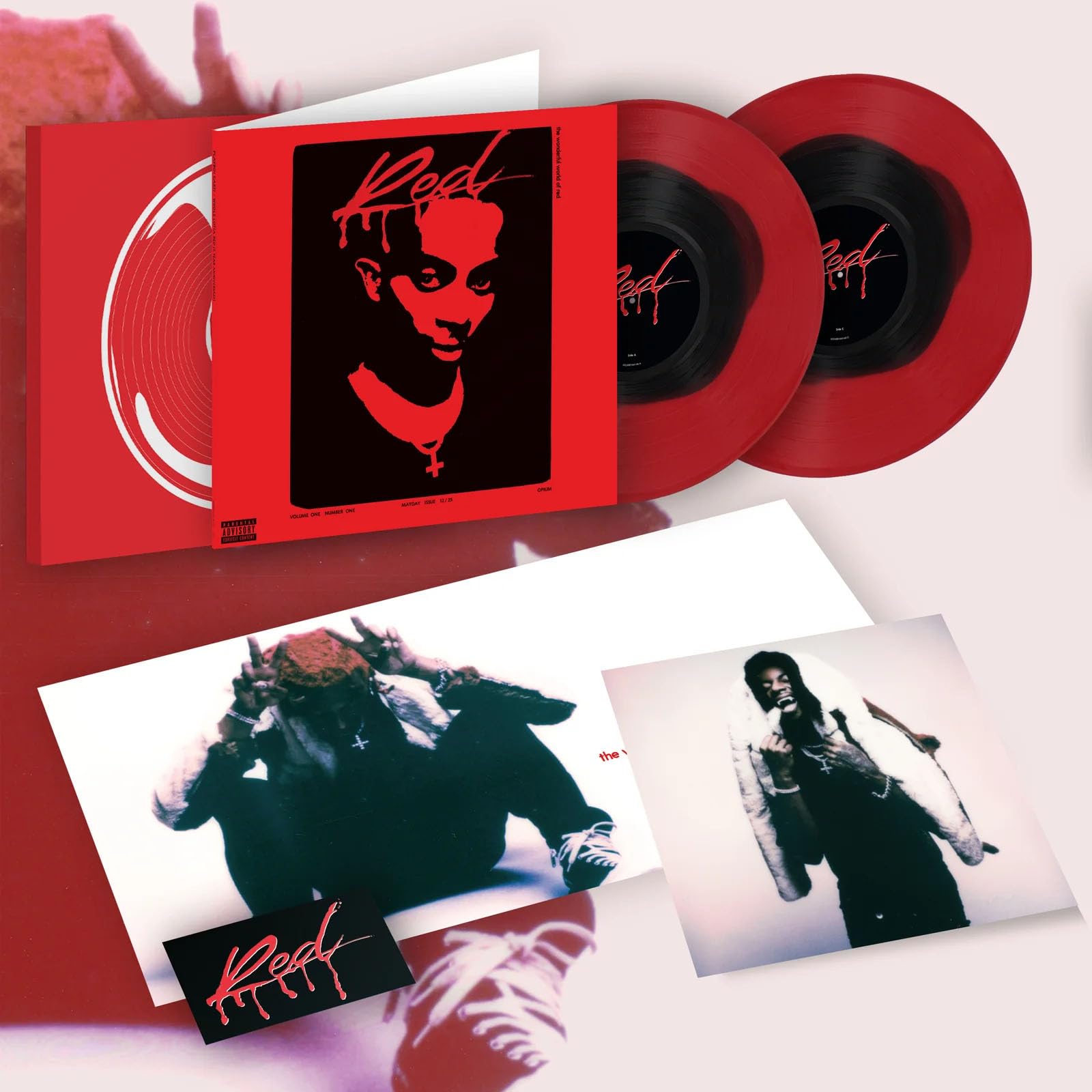 Whole Lotta Red IVC Black in Red 2LP Vinyl (UNNUMBERED), Playboi