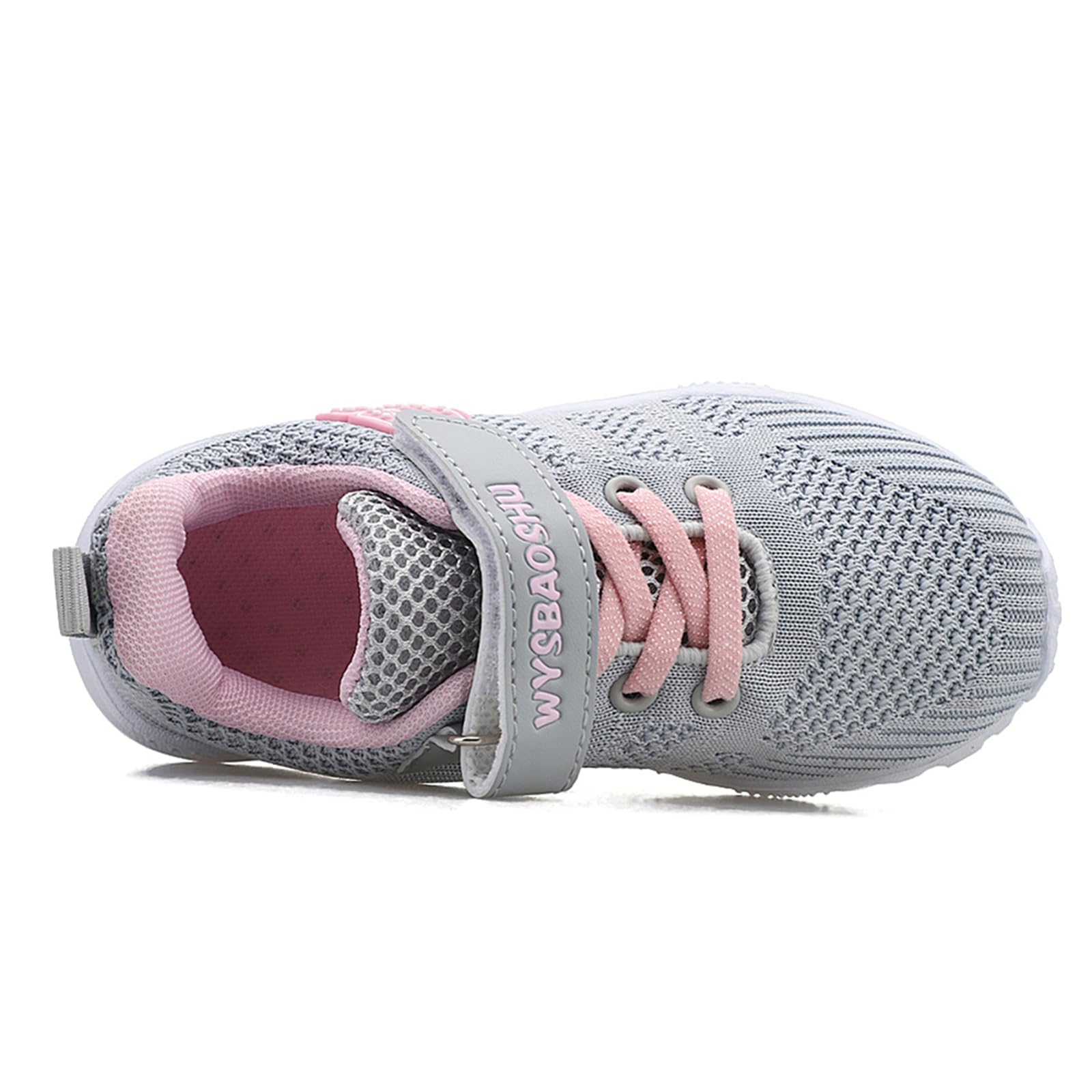 Turnschuhe Mädchen Baby Lauflernschuhe Hallenschuhe Kleinkind Mädchen Babysneakers Atmungsaktive Sportschuhe Laufschuhe Grundschulkind Leichte Grau 30 EU