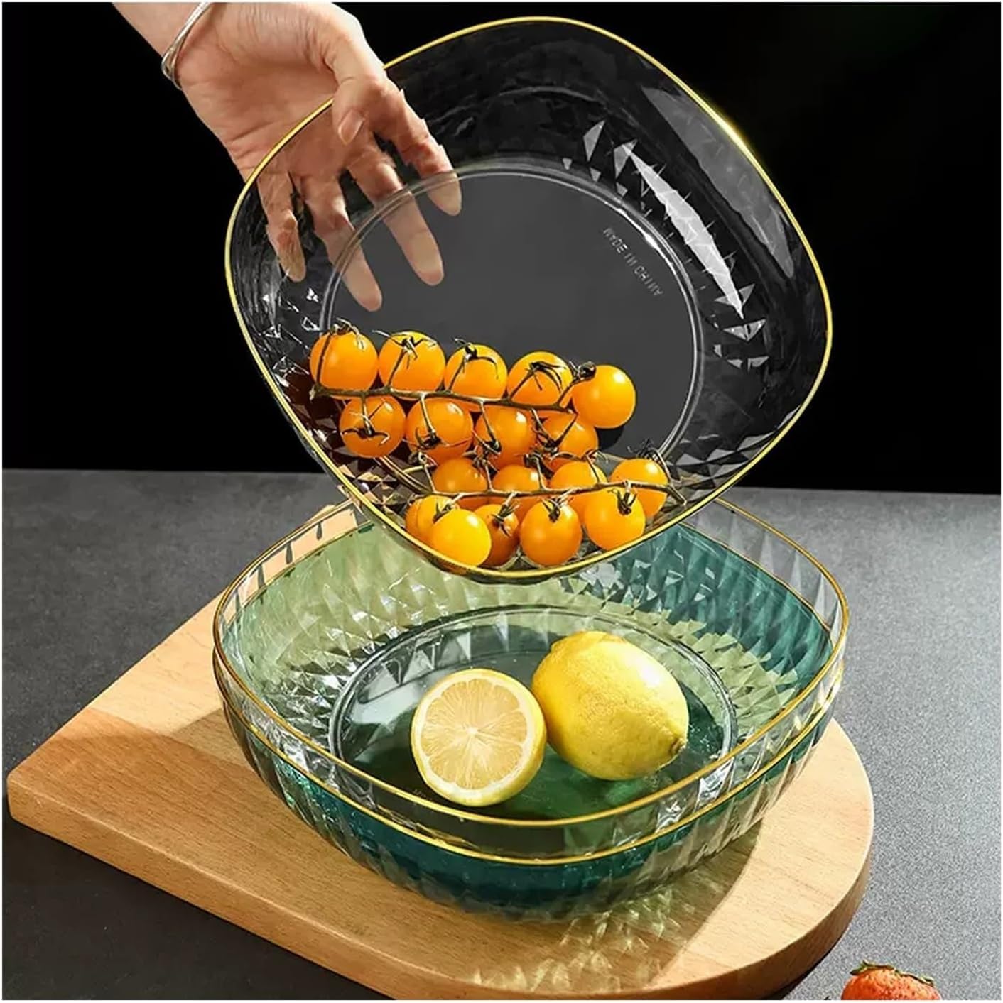 Amazon｜果物かご フルーツプレート大皿ホームリビングルームコーヒー