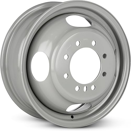 Miniatura 2 de Para Ford E450 2007-2023 Exterior Trasero 16 pulgadas Pintado Gris Llanta – Reemplazo Directo OE – Rueda de camión Road Ready