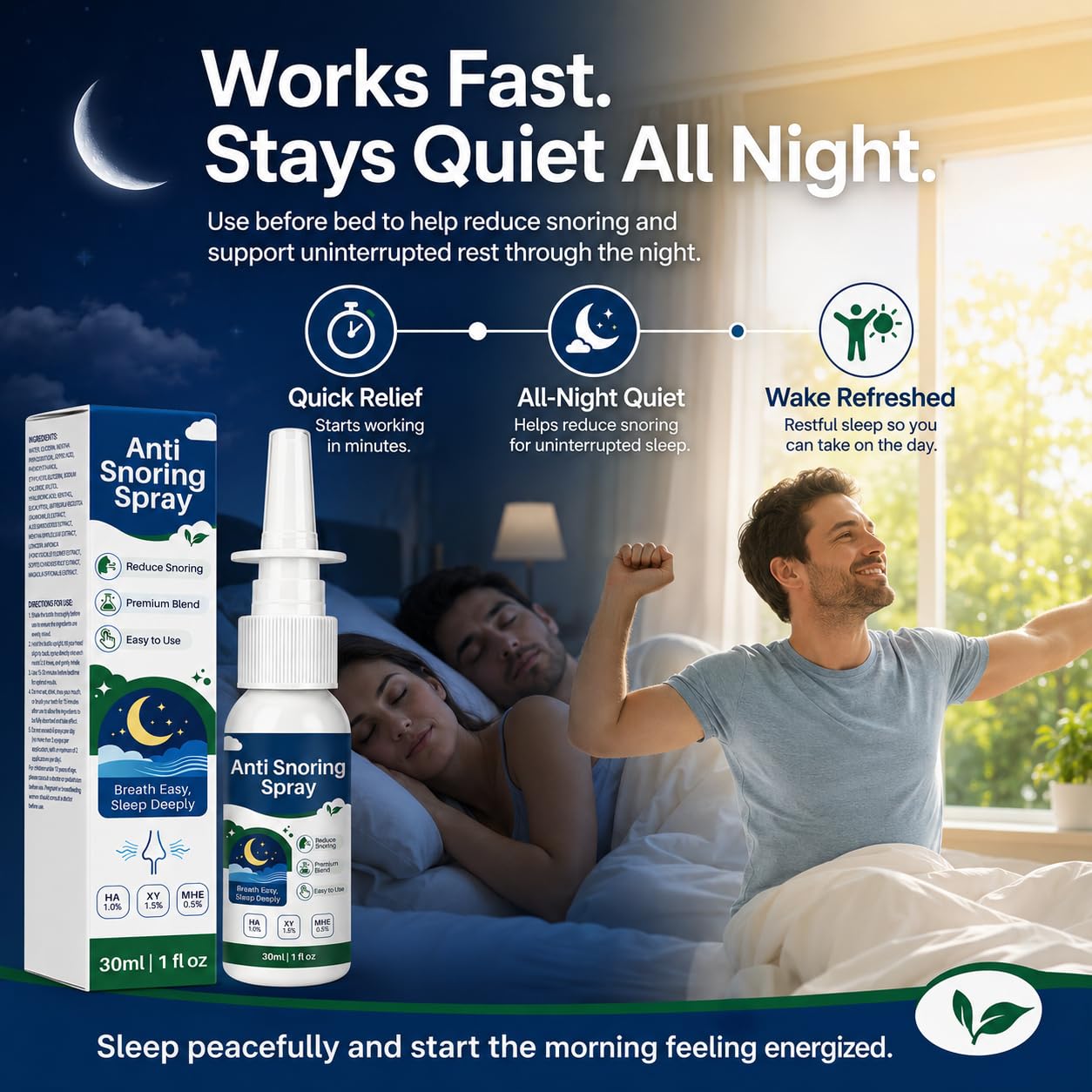Anti Snoring Spray, Nighttime Snoring Solution for Nasal Use, 30ml — Amazon image 6