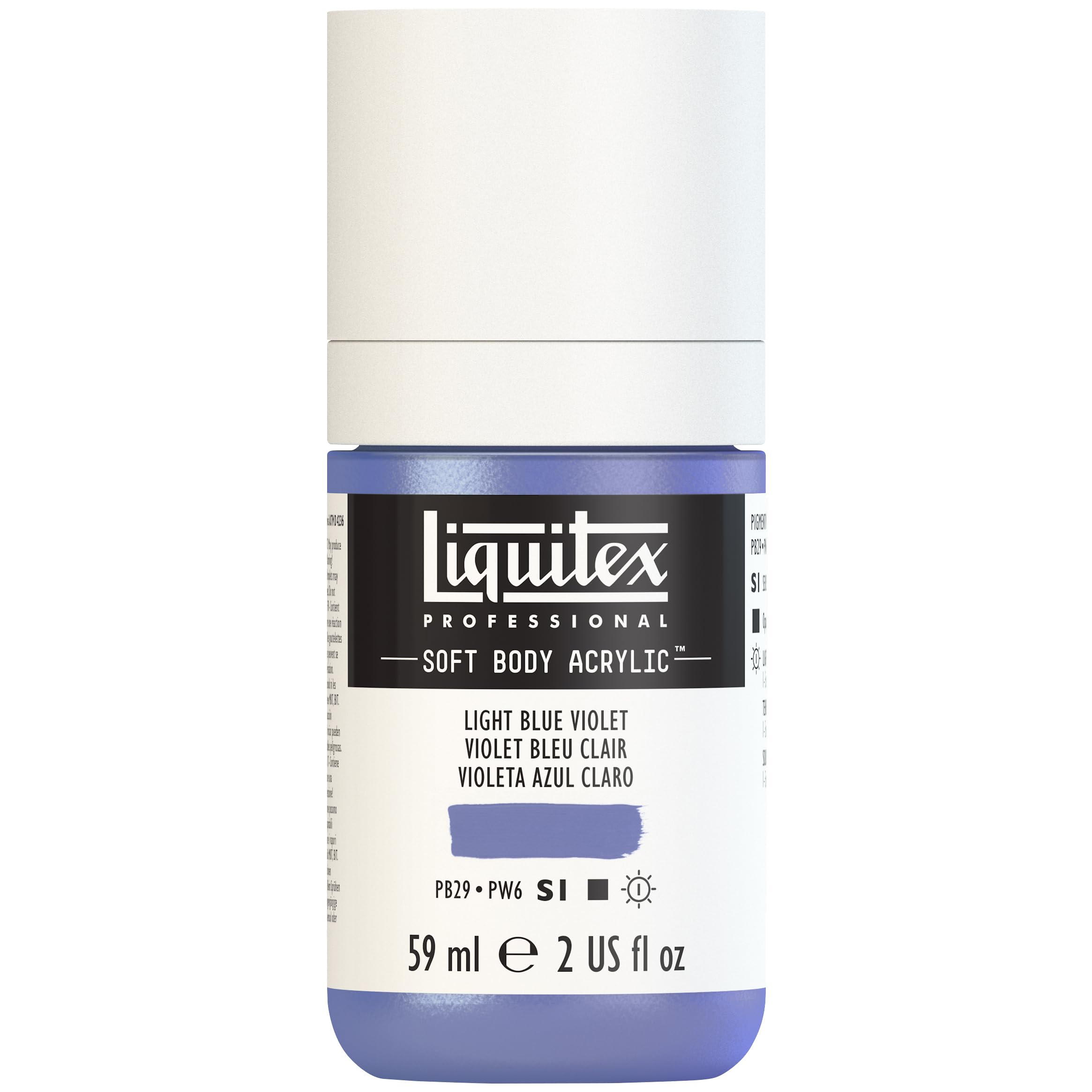 Liquitex Professional Soft Body Acrylic Paint 59ml Light Blue Violet For Artists