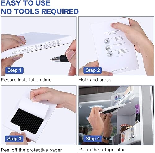 Miniatura 4 de Filtro de aire activado con carbón para refrigerador compatible con Frigidaire PAULTRA, SCPUREAIR2PK, Electrolux EAFCBF 242061001 241754001