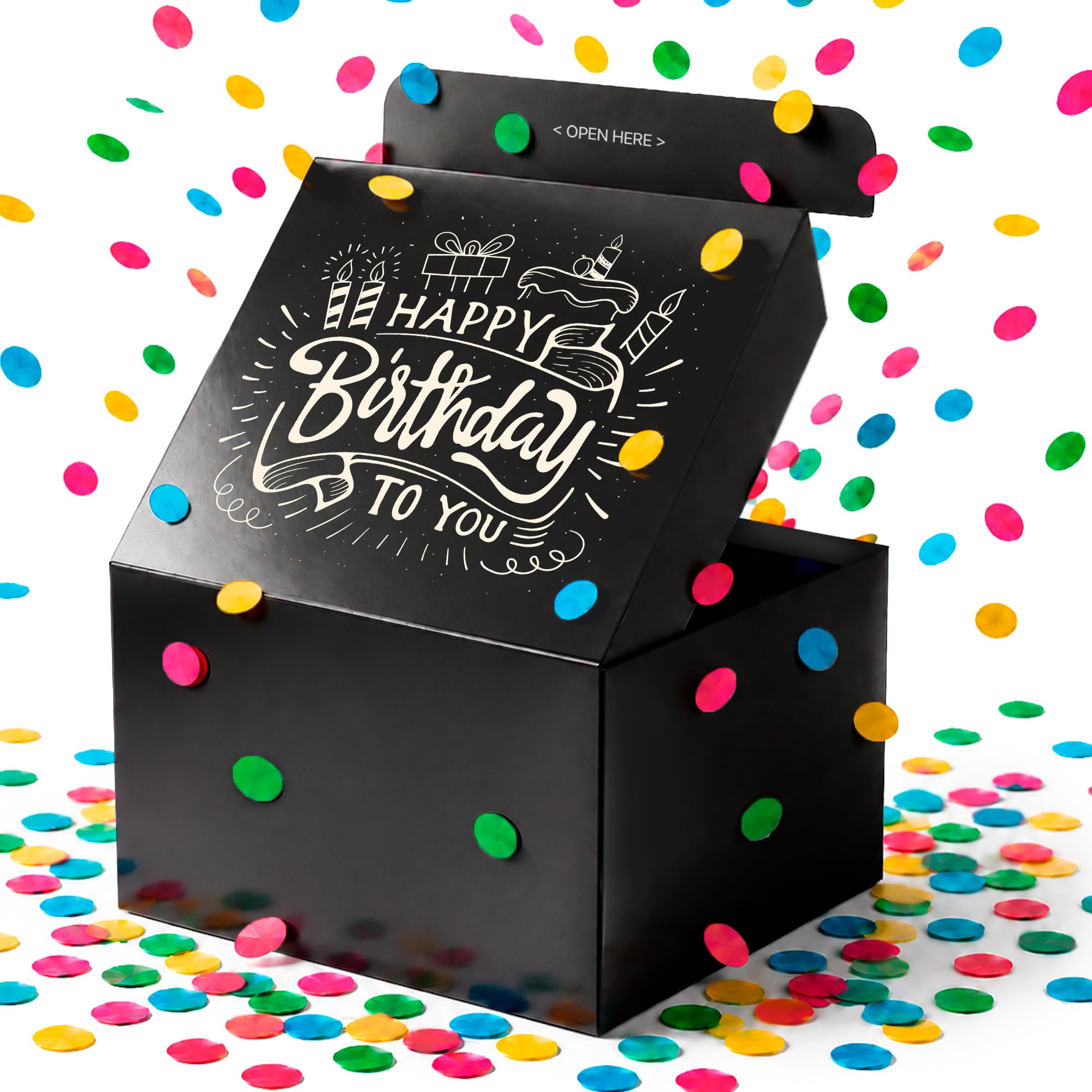Amazon.com: FETTIPOP Gift Box Surprise Exploding Confetti Kit
