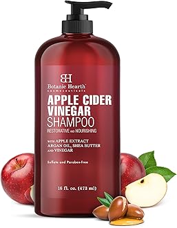Apple Cider Vinegar Shampoo | Clarifying And Nourishing, Reduces Itchy Scalp, Dandruff & Frizz | Sulfate Free, For All Hair Types, Men And Women | 16 Fl Oz