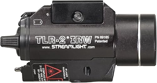 Miniatura 4 de Streamlight 69165 TLR-2 IRW 300-Lumen Strobing Rail Montada Luz Táctica con Láser IR, Negro