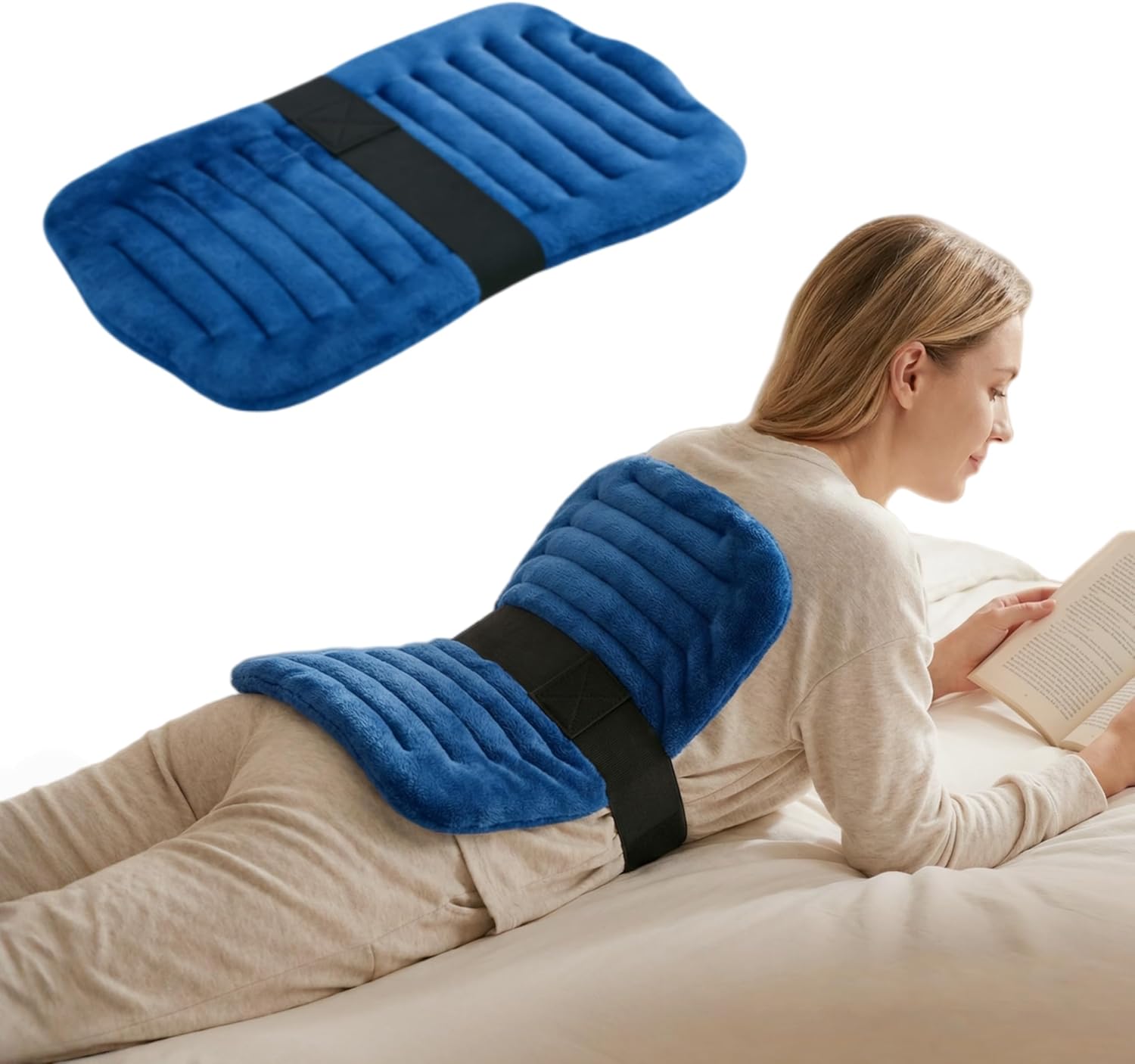 Flaxseed hot Compress pad for the Back (Deep Blue)
