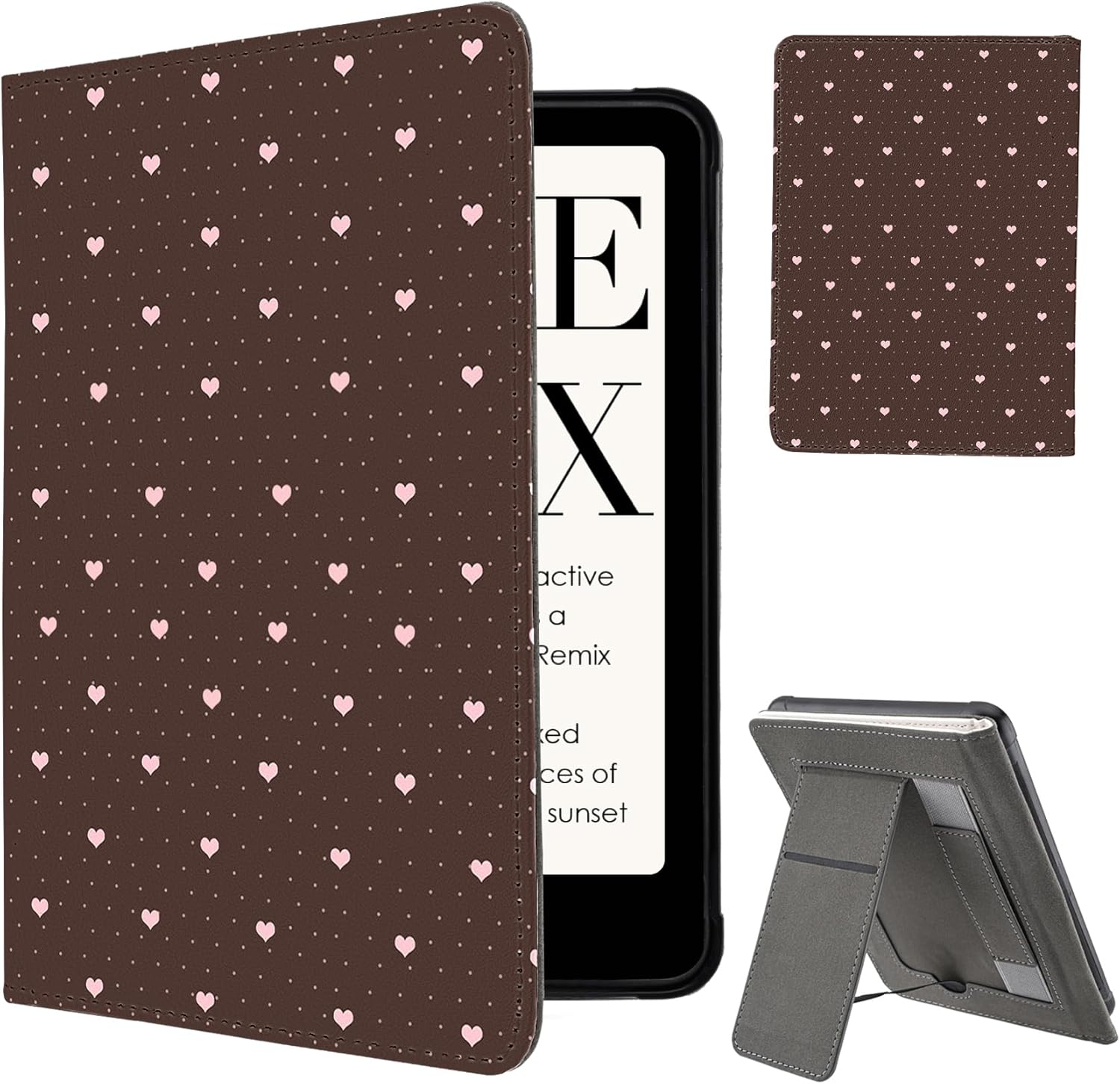 for 6.8" Kindle Paperwhite 11th Gen(2021)/Paperwhite Signature Edition Slim Cover,Auto Sleep/Wake Case with Kickstand&Hand Grip for KPW5(Model NO.M2L3EK/M2L4EK),Brown Sea Turtle