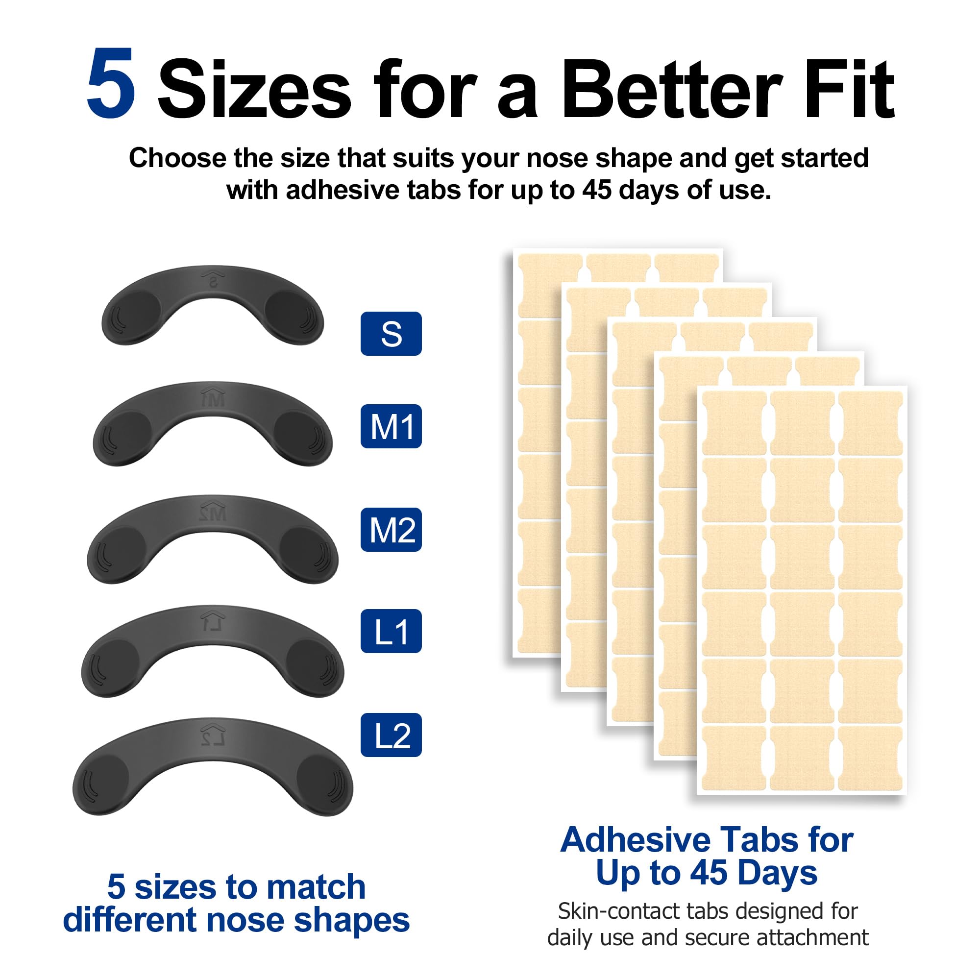 Nasal Strips, Reusable Band & 45 Tabs for Breathing, Snoring & Congestion — Amazon image 2