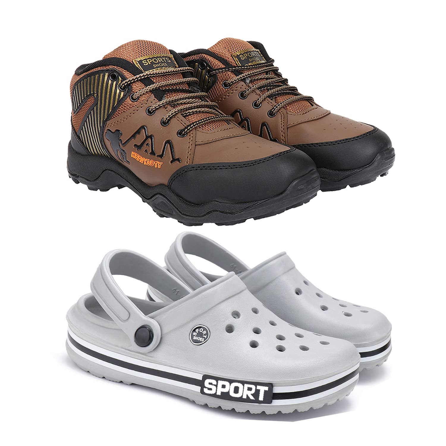 BERSACHE Sports Shoes for Men | Latest Stylish Sports Shoes for Men | Lace-Up Lightweight (Multicolor) Shoes for Running, Walking, Gym,Trekking and Hiking Shoes for Men Combo(RR)-606-1904-7 (B0BV1YW2ZB) Amazon Price History, Amazon Price Tracker