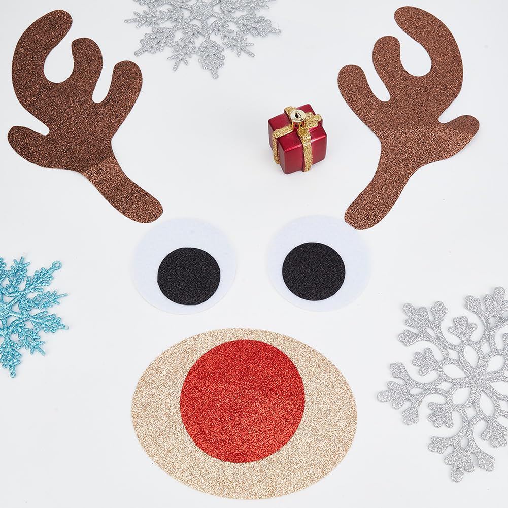 DELORIGIN 3 Sets Christmas Door Stickers Christmas Snowman Wall Stickers Deer Window Clings Xmas Decals Art Wall Decorations Holiday Snowflake Santa Claus for Christmas Home Party DIY Crafts - Image 4