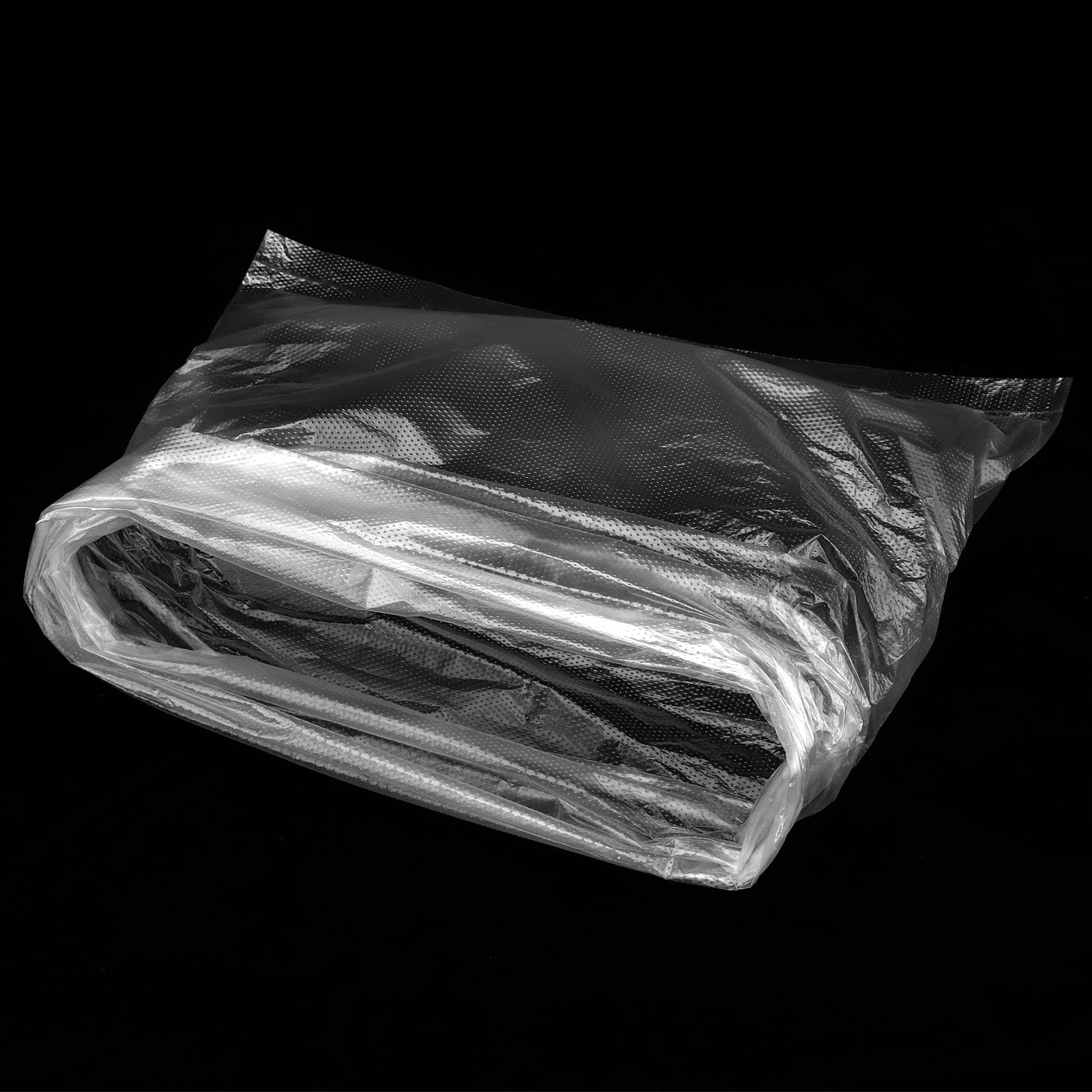HEIHAK 1000 Plastic Produce Bags - 10x14 Inch Clear Food Storage Bags On 2 Rolls