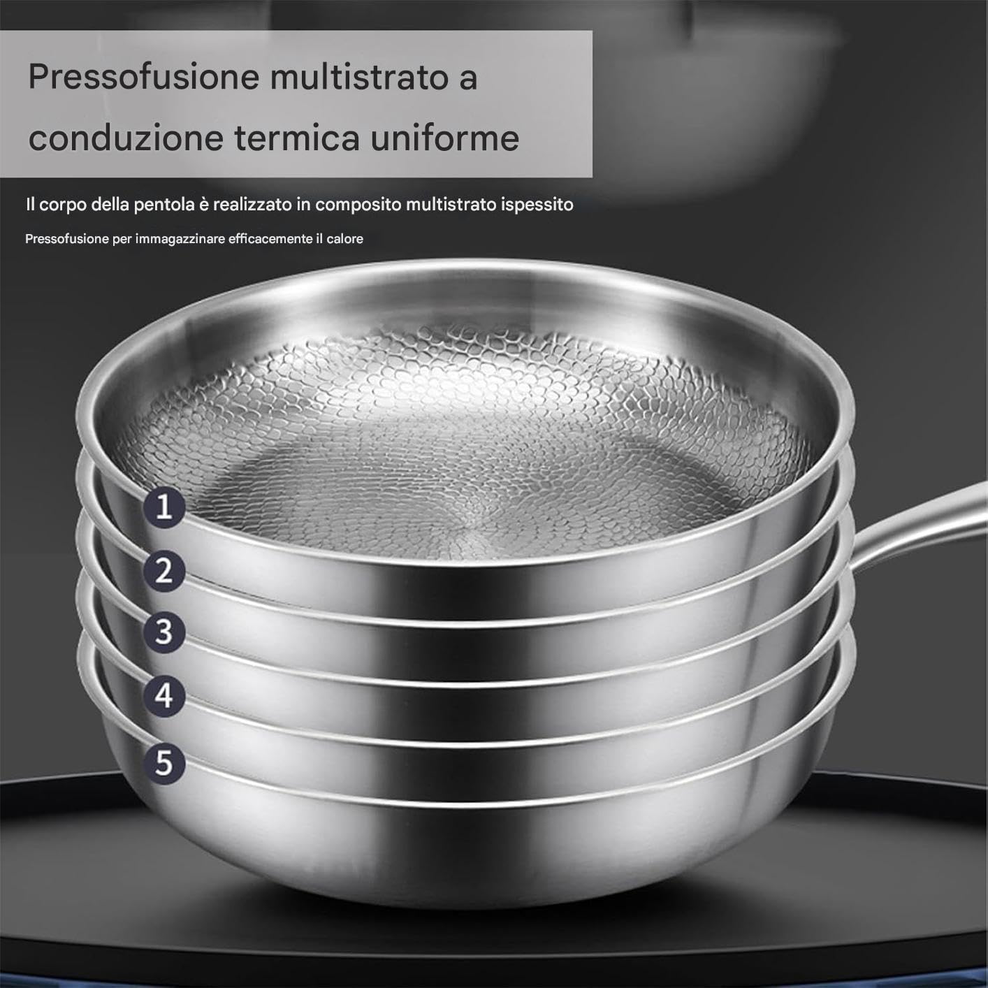 Poêle en titane | Ustensiles de Cuisine - Grillage Ustensile de Cuisine pour Restaurant Hôtel Utilisation Quotidienne Appartement