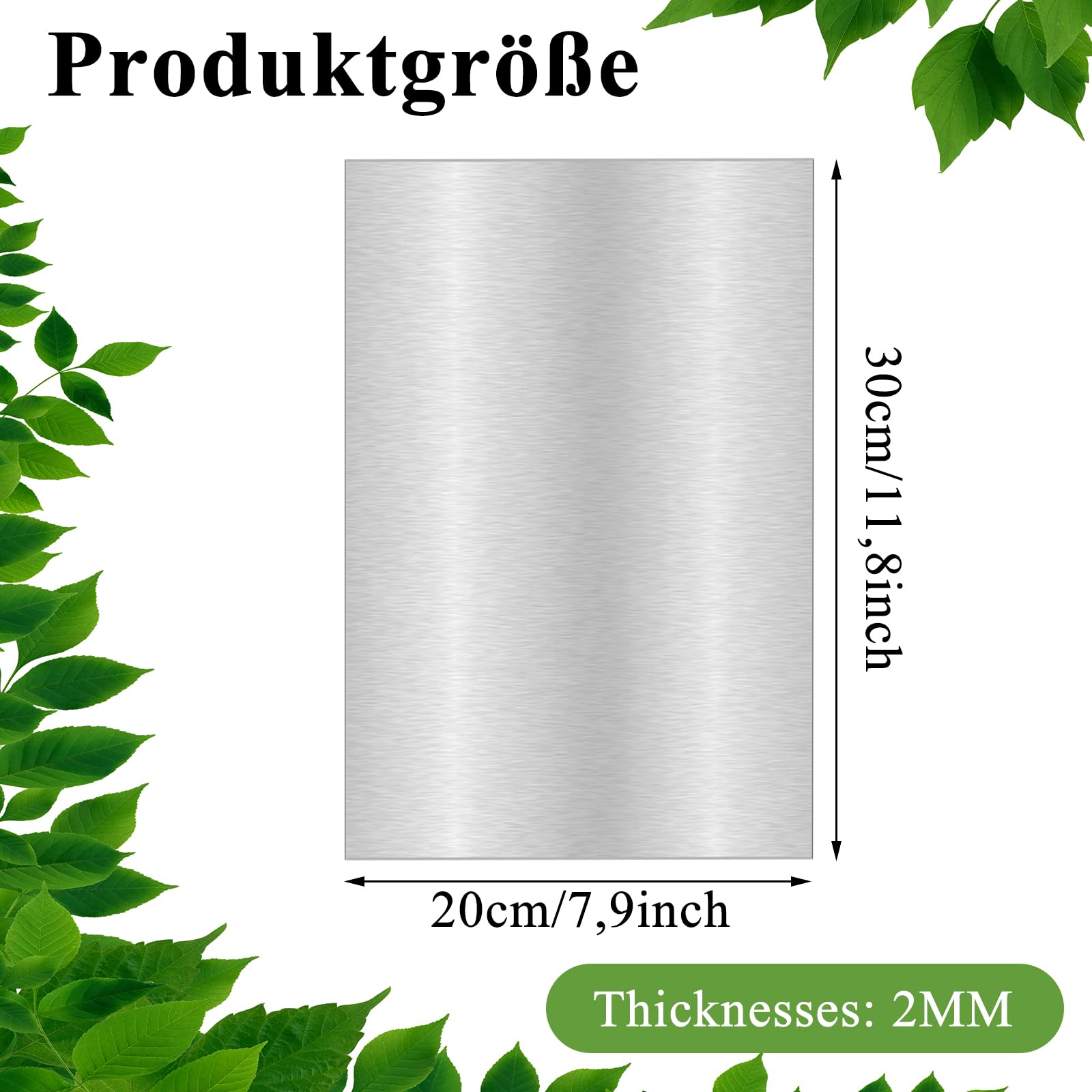 4 Stk Aluplatten 6061 Aluminiumblech 30 * 20cm Aluminium Platte 2mm Aluminiumblech mit beidseitiger Schutzfolie Aluminium Blech für Modellbau Messebau Diy Handwerk