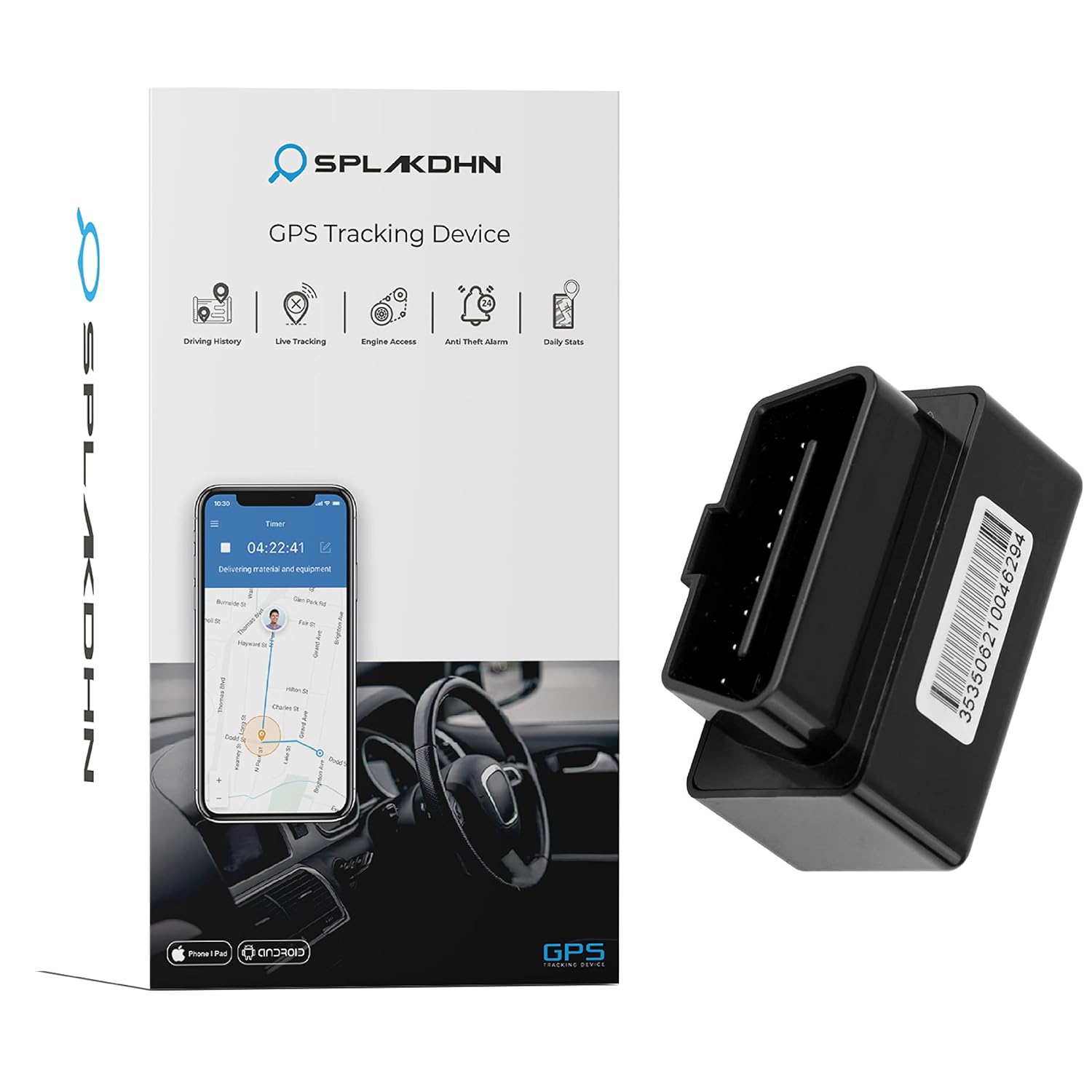 OBD GPS Tracker for Car Plug and Play GPS Device for Car, SUV and All
