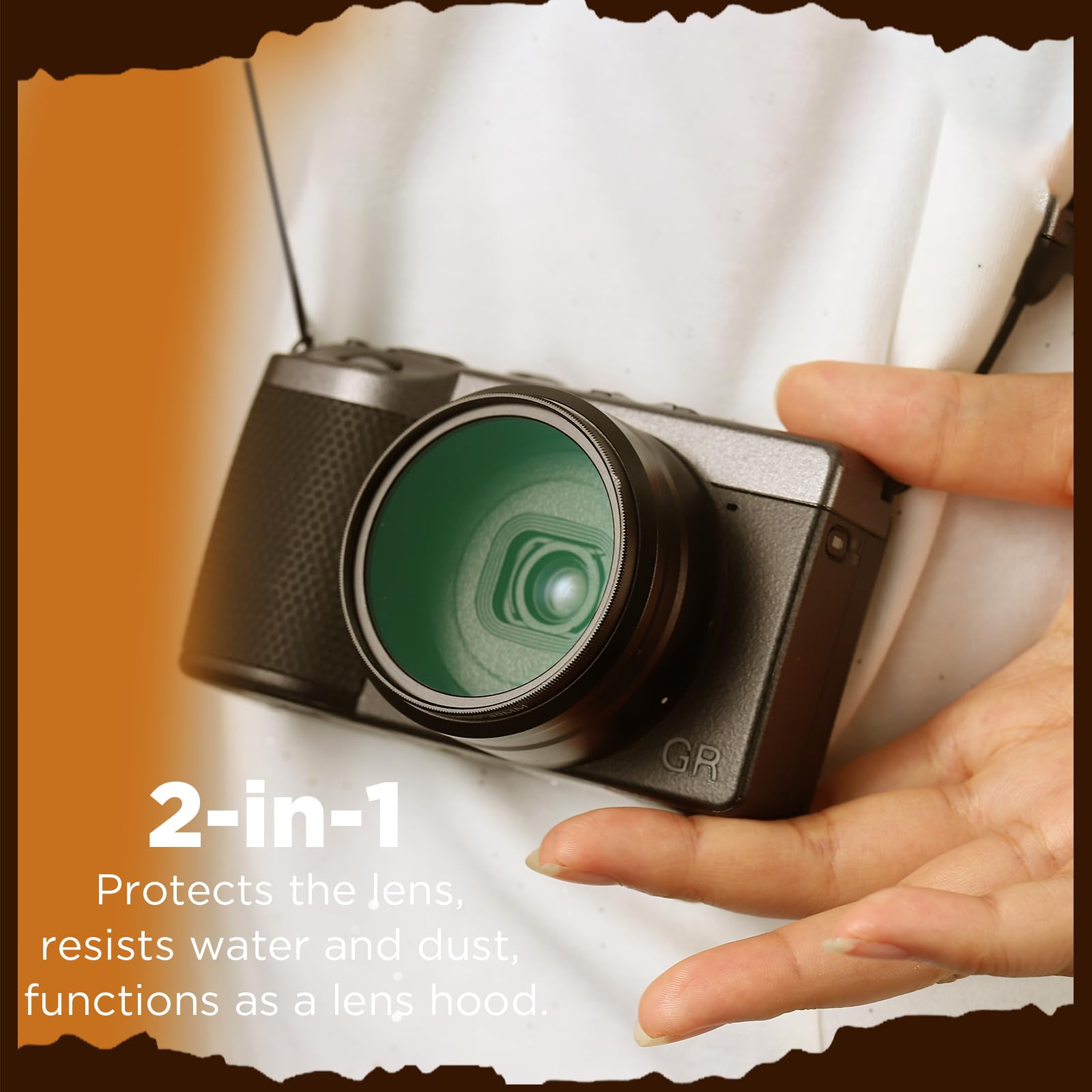 Haoge 49 mm UV-Filter-Adapterring für RICOH GR IV gr4 Digitalkameraobjektiv für GT-2 GW4 Weitwinkelobjektiv ersetzt GA-3, LAR-GR4